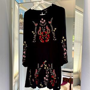 New Look petite embroidered dress